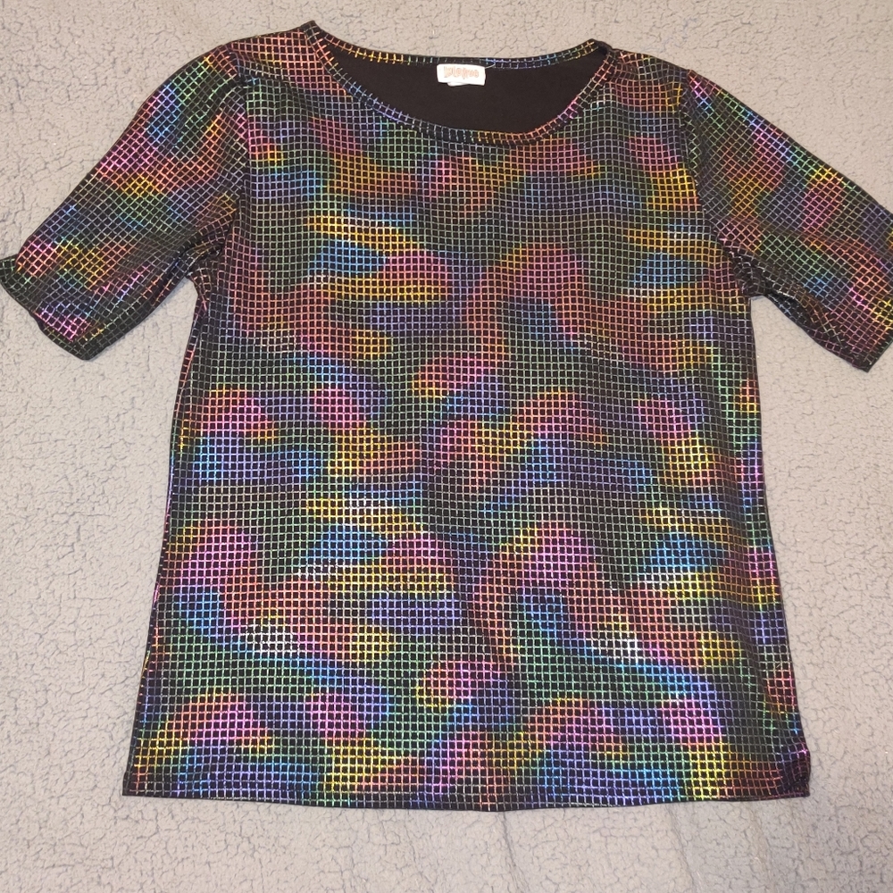 LuLaRoe XL Multicolored Blouse